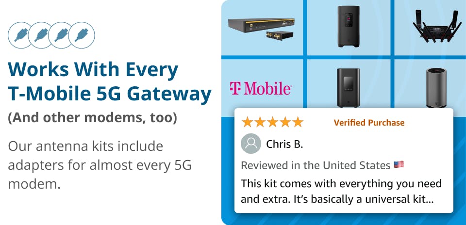 Works with every T-Mobile 5G Home Internet Gateway