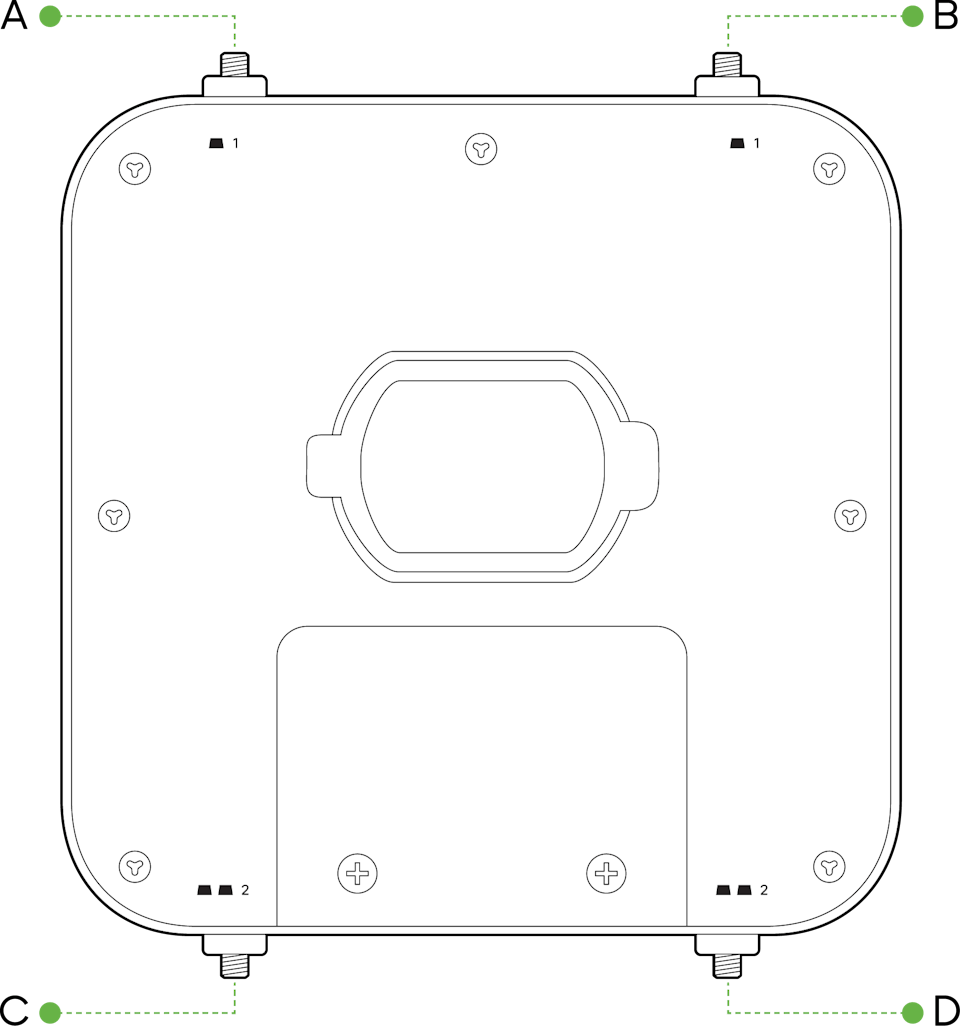 SMA port locations for the T-Mobile 5G Internet Gateway (Cisco MG51E)